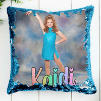 Personalized Flip Sequin Photo Pillow - Too Cute Custom Designs