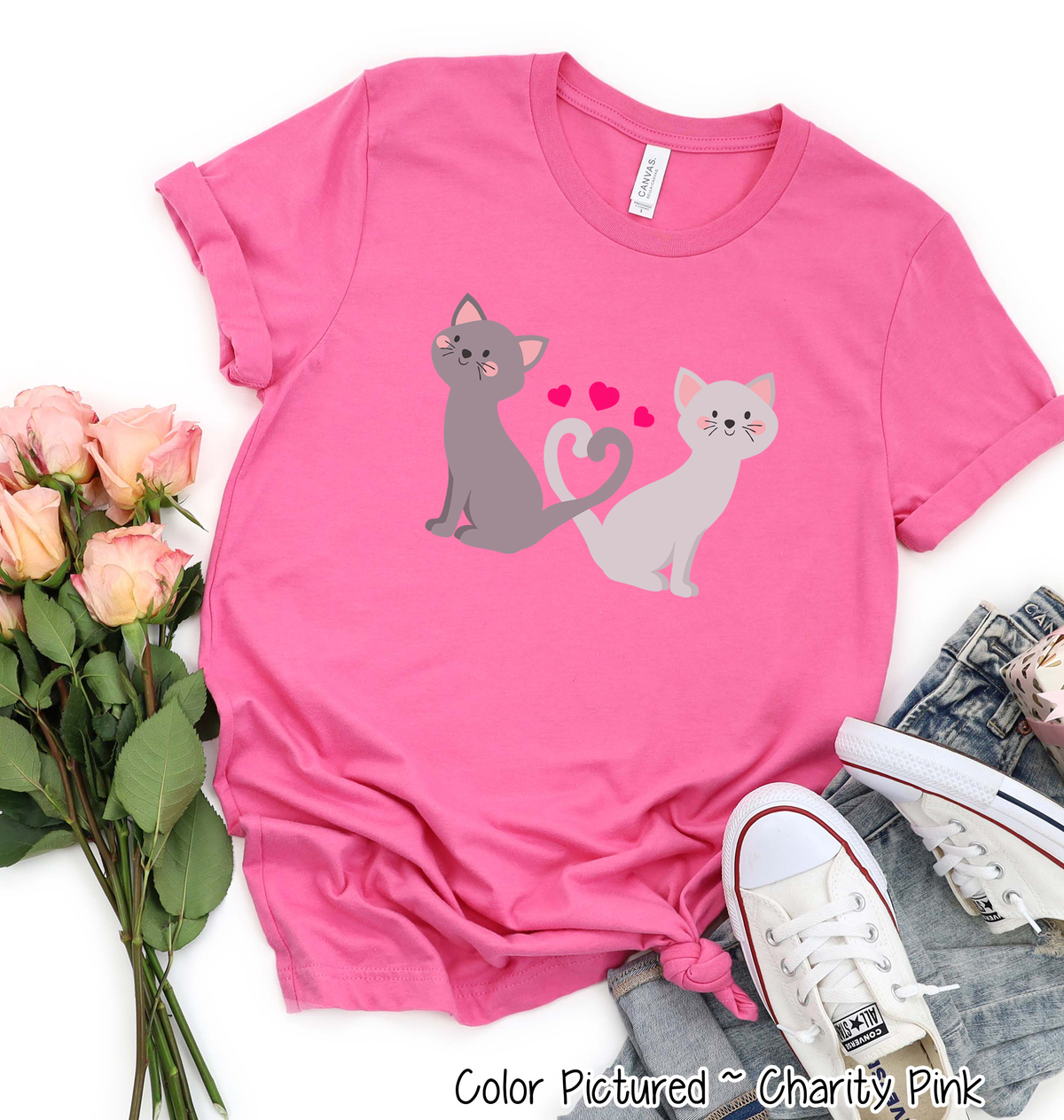 Cats and Hearts Valentine Shirt