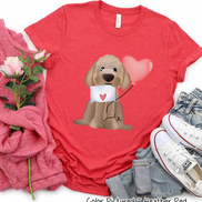 Golden Doodle Dog Letter Valentine Shirt