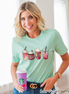 Monogram Coffee Drinks Valentine Shirt