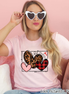 Leopard, Buffalo Plaid, Polka Dot, Heart Trio Valentine Shirt