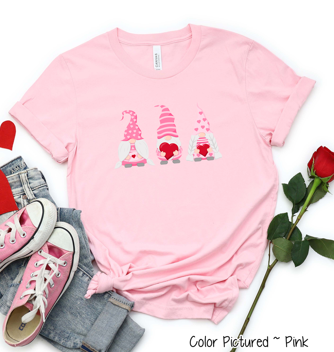 Gnomes Trio Valentines Day Shirt