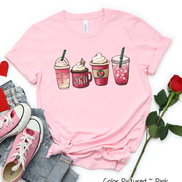 Monogram Coffee Drinks Valentine Shirt