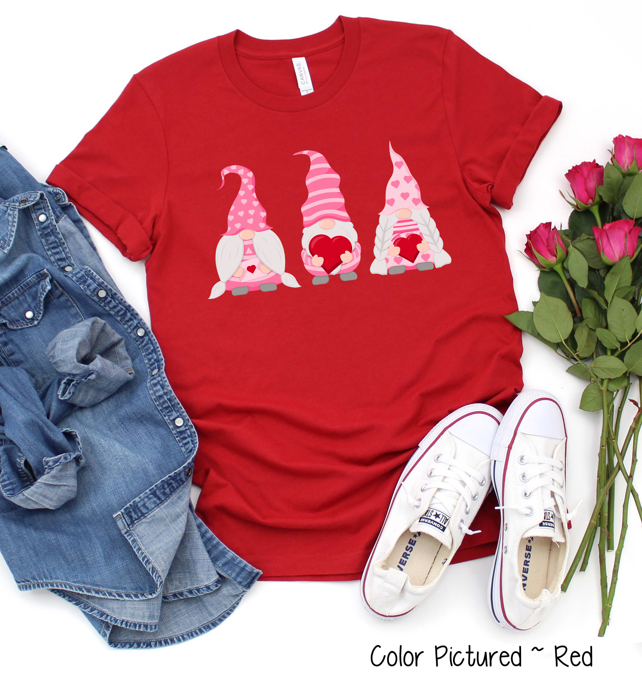 Gnomes Trio Valentines Day Shirt