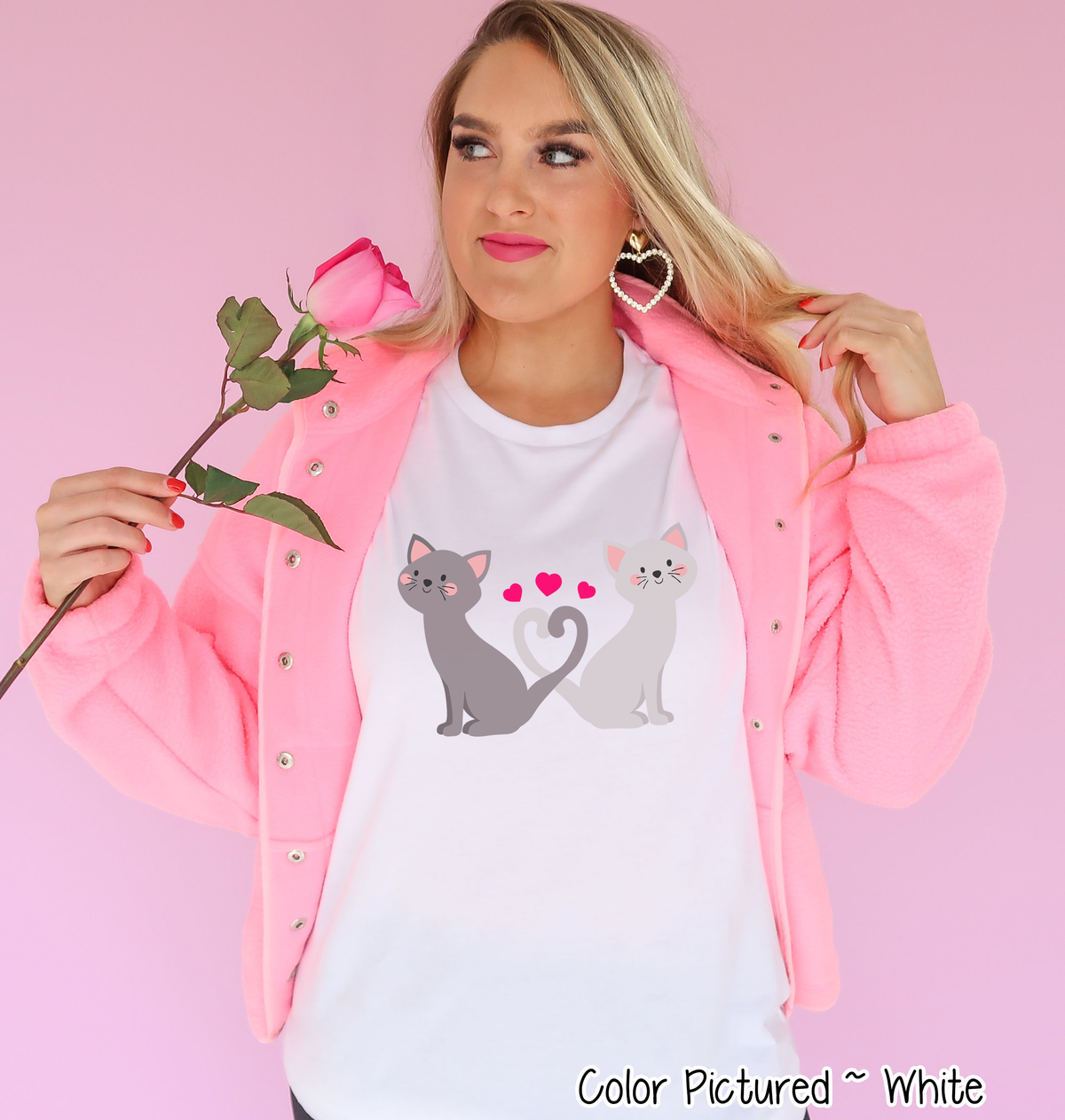 Cats and Hearts Valentine Shirt