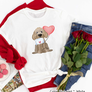 Golden Doodle Dog Letter Valentine Shirt
