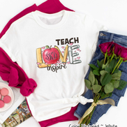 Monogram Teach, Love, Inspire Valentine Shirt