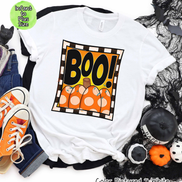 Boo Pumpkin Cute Halloween Tee
