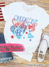 American Sweetheart Patriotic Monogram Tee