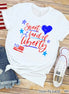 Sweet Land of Liberty Doodle Patriotic Tee