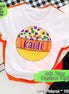 Personalized Candy Corn Frame with Custom Name Halloween Tee