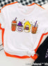 Hocus Pocus Coffee Latte Halloween Tee