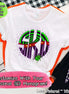 Big Monogram Beetle Halloween Tee