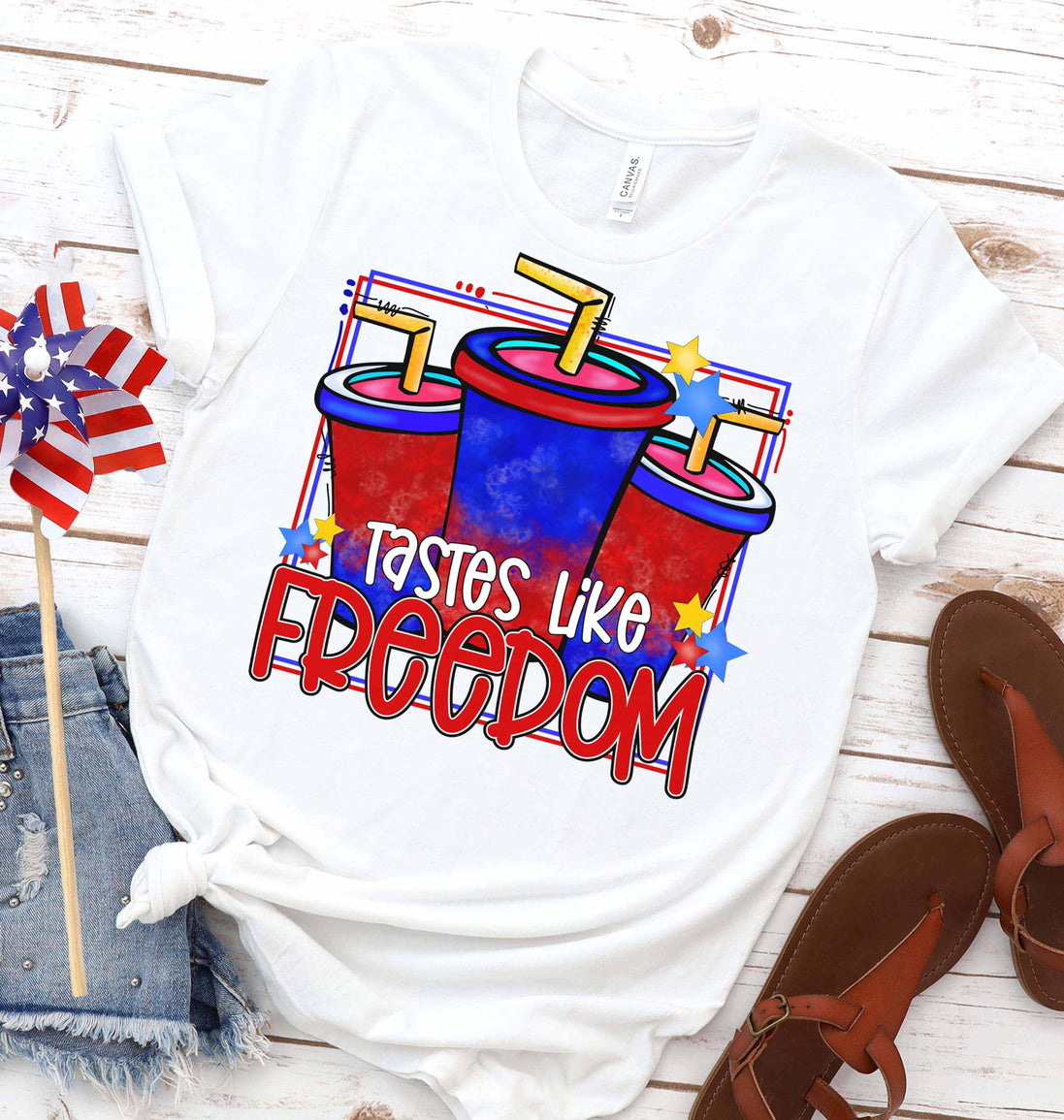 Tastes Like Freedom Patriotic Tee