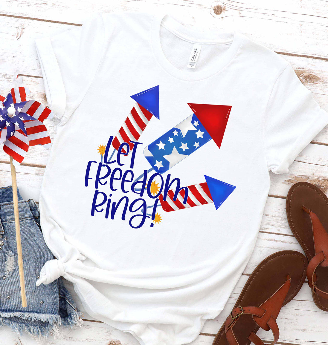 Let Freedom Ring Fireworks Tee