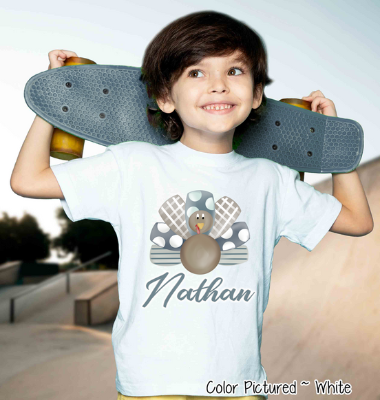 Personalized Boy Turkey Tee