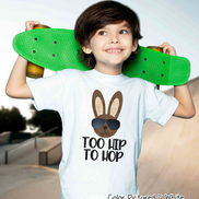 Too Hip To Hop Shirt Boys Easter Day Tee