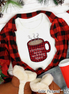 Buffalo Plaid Christmas Movie Watching Squad Tee