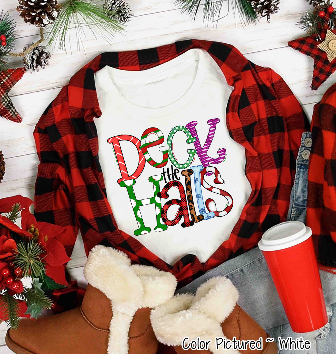 Deck the Halls Christmas Tee