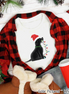 Black Lab Dog Christmas Tee