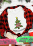 Monogrammed Christmas Tree Tee