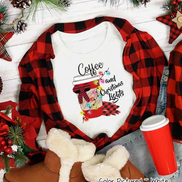Coffee and Christmas Lights Tee