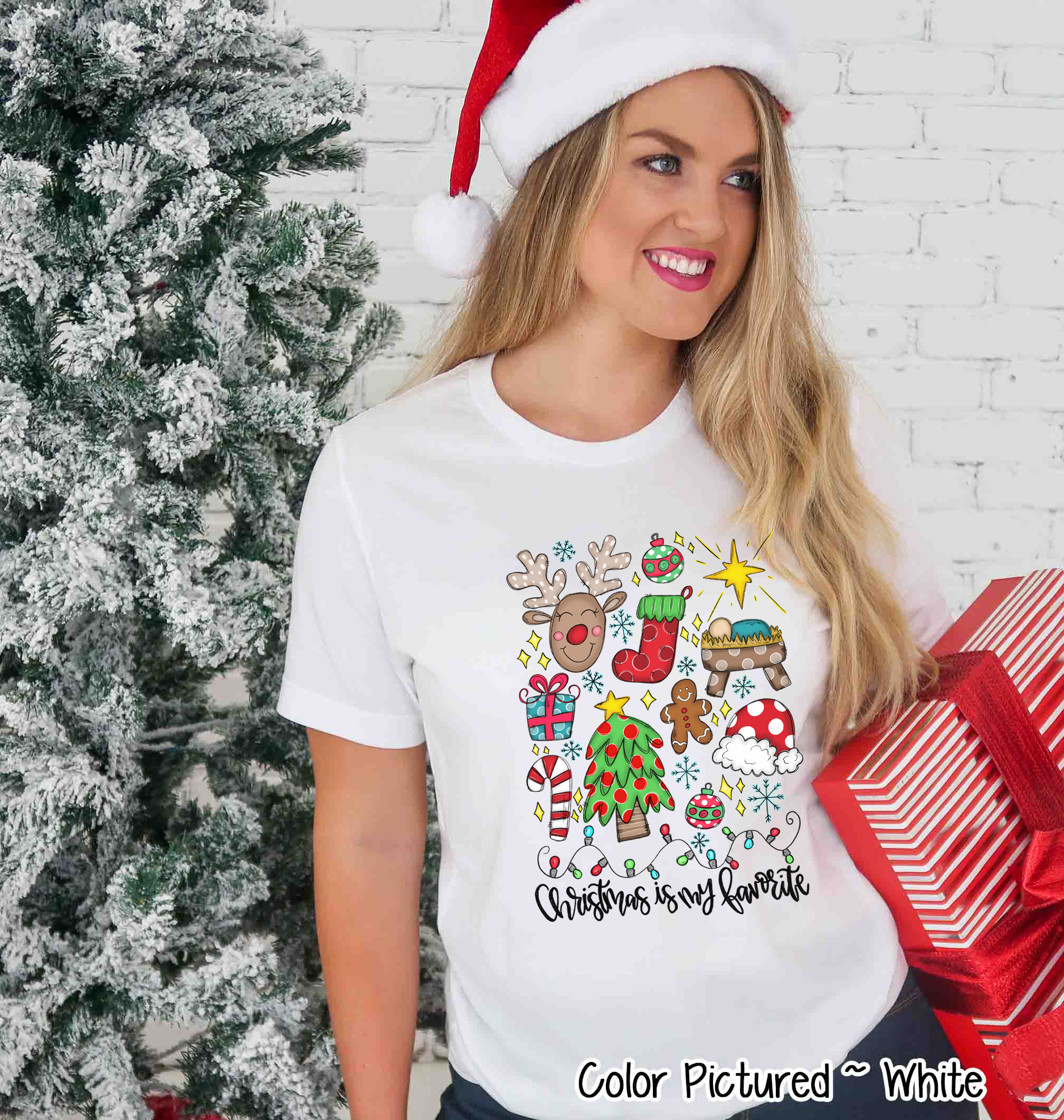 Christmas is My Favorite Christmas Icon Tee