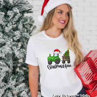 Christmas on the Farm Tractor Christmas Tee