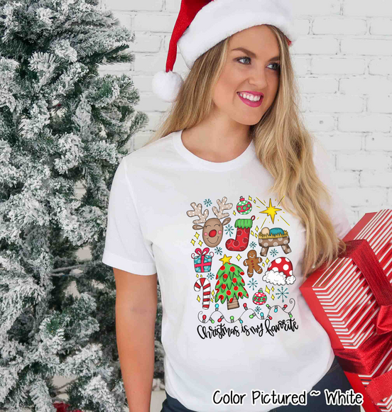 Christmas is My Favorite Christmas Icon Tee