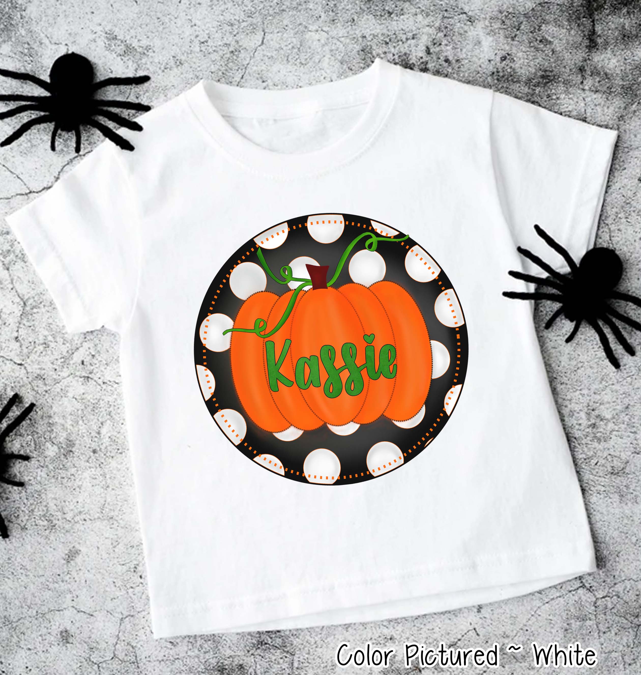 Personalized Halloween Frame with Custom Name Halloween Tee