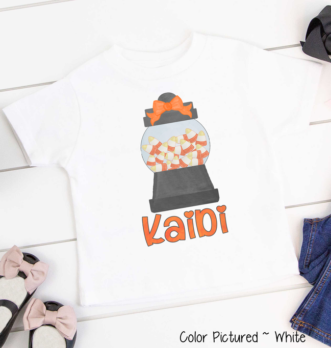 Custom Candy Corn Machine Youth, Toddler, Infant Halloween Tee