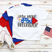 Little Mister Firecracker Patriotic Tee