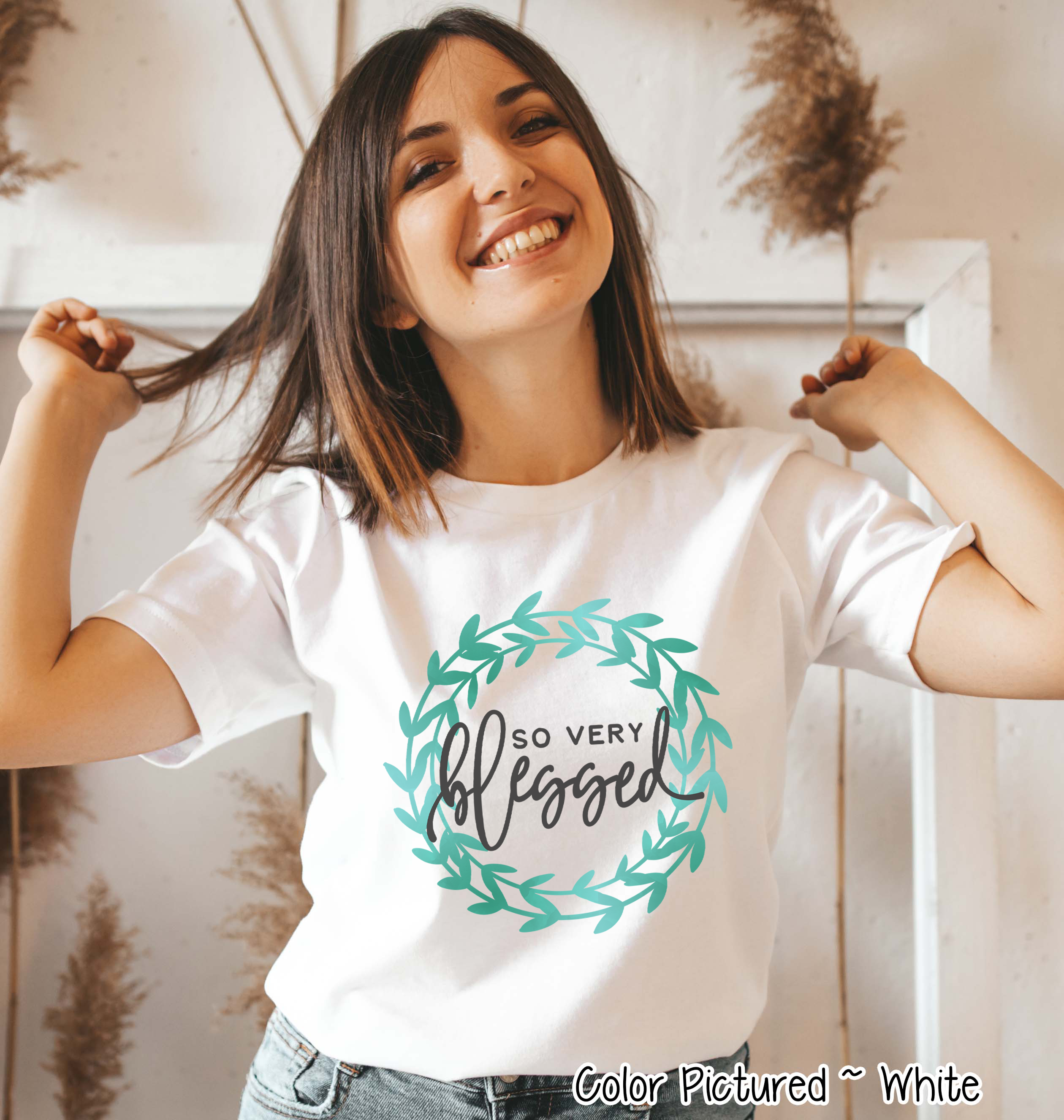 So Very Blessed Wreath Tee