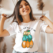 I Love Fall Stack of Monogram Pumpkins Tee