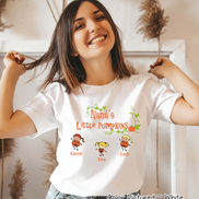 Mom, Grandma, Grandpa etc. Little Pumpkins  ~ Custom Named Kids Pumpkin Tee