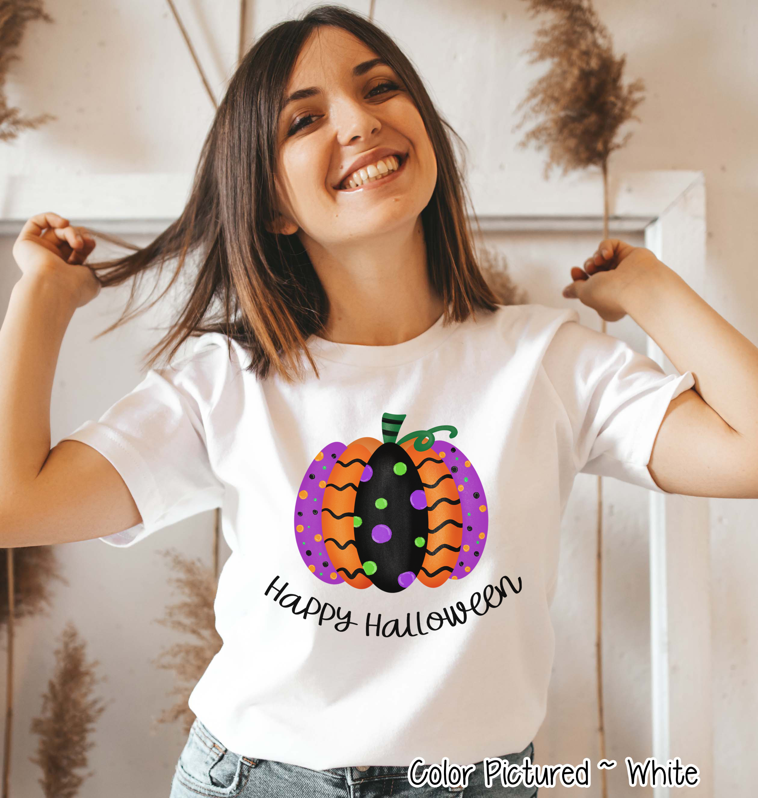 Halloween Fancy Pumpkin Happy Halloween Shirt