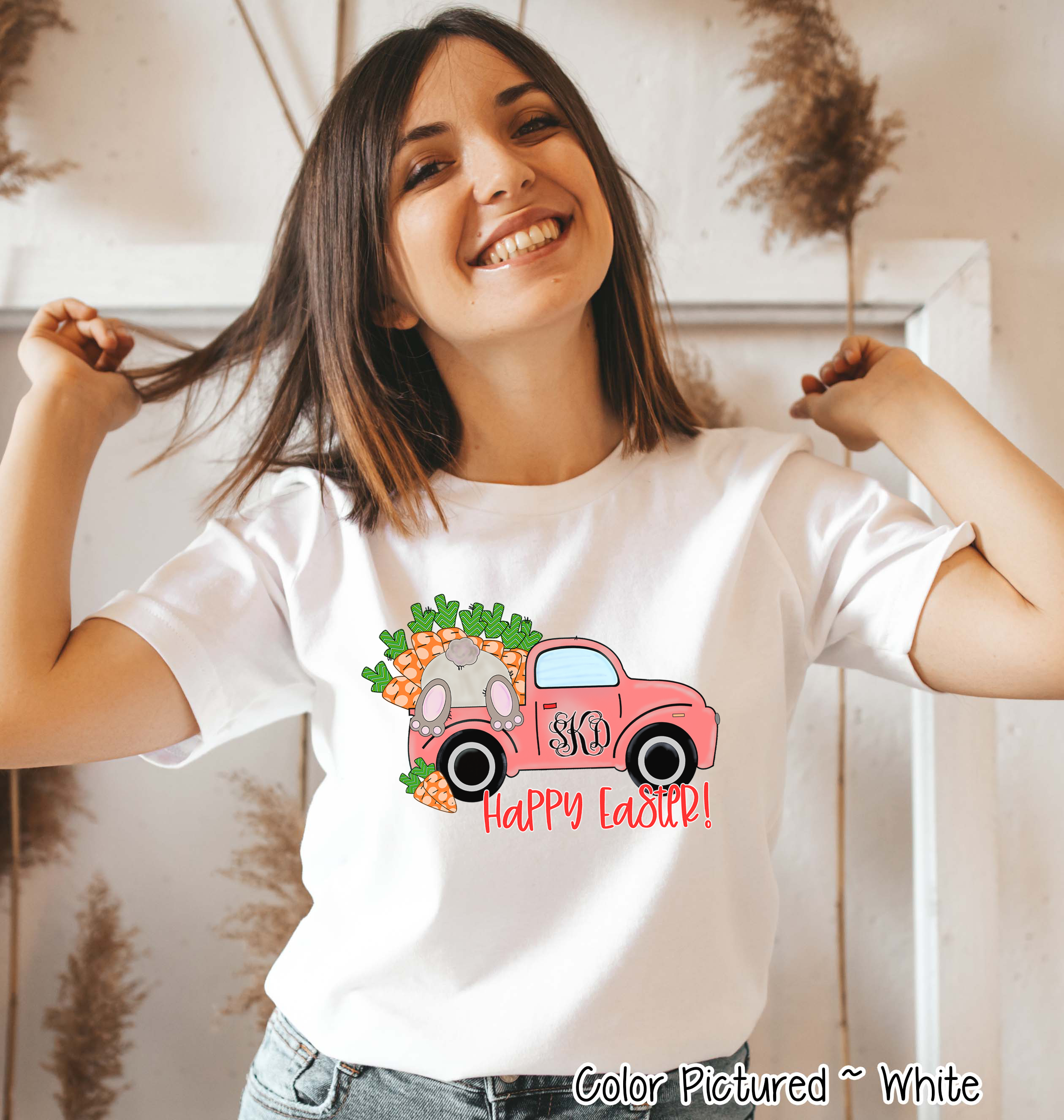 Monogram Easter Carrot Truck Tee