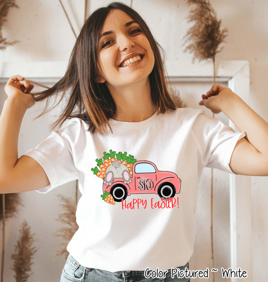 Monogram Easter Carrot Truck Tee