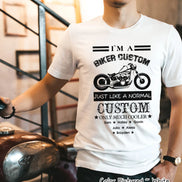 Custom Dad-Father-Papa-Grandpa Biker Tee