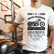 Custom Dad-Father-Papa-Grandpa Biker Tee