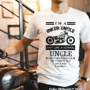 Custom Dad-Father-Papa-Grandpa Biker Tee