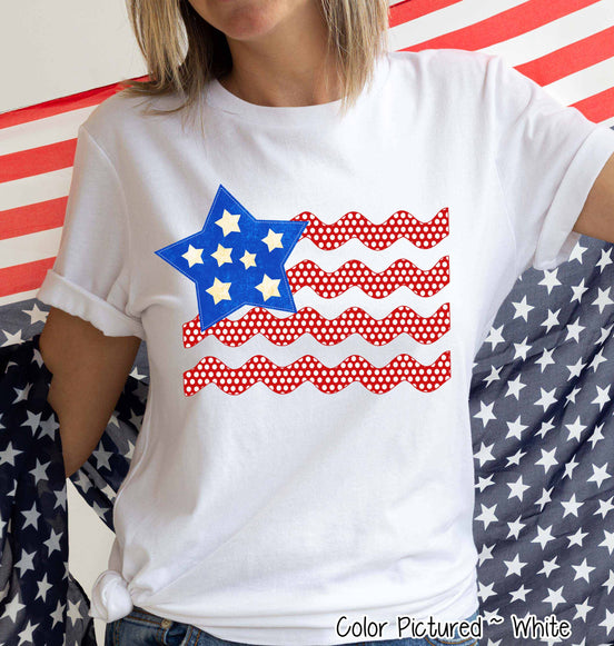 American Ric Rac Flag Tee