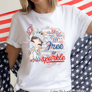 Free To Sparkle Patriotic Tee