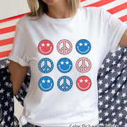 Peace Retro Patriotic Tee