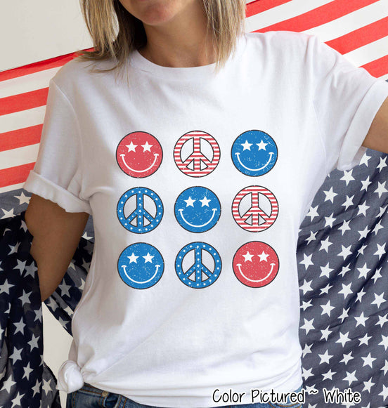 Peace Retro Patriotic Tee