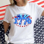 Party Like its 1776 Leopard Patriotic Tee