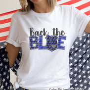 Back The Blue Police Support Tee