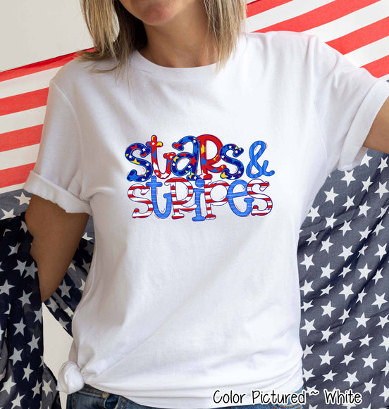 Stars & Stripes Patriotic Tee