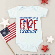 Mommy's Little Firecracker Patriotic Tee