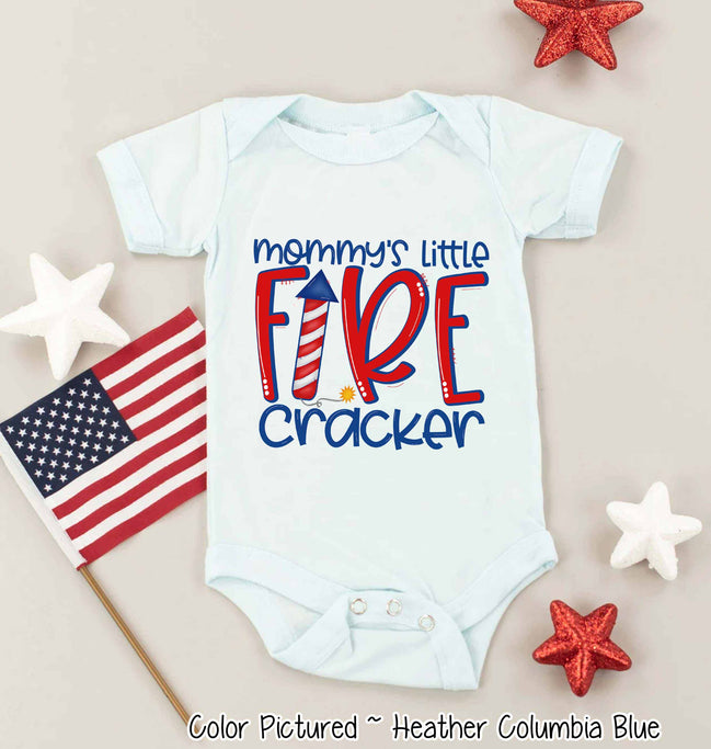 Mommy's Little Firecracker Patriotic Tee